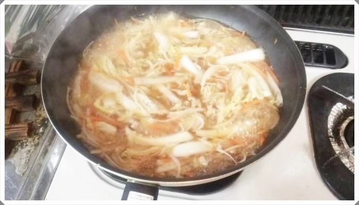 あんかけ焼きそば(広東麺)レシピ～フライパン1つで簡単料理