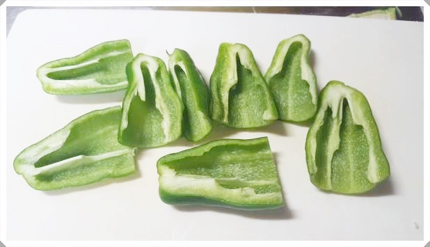 ピーマンの肉詰めレシピ 作り方 アラフォーオヤジの簡単素人料理